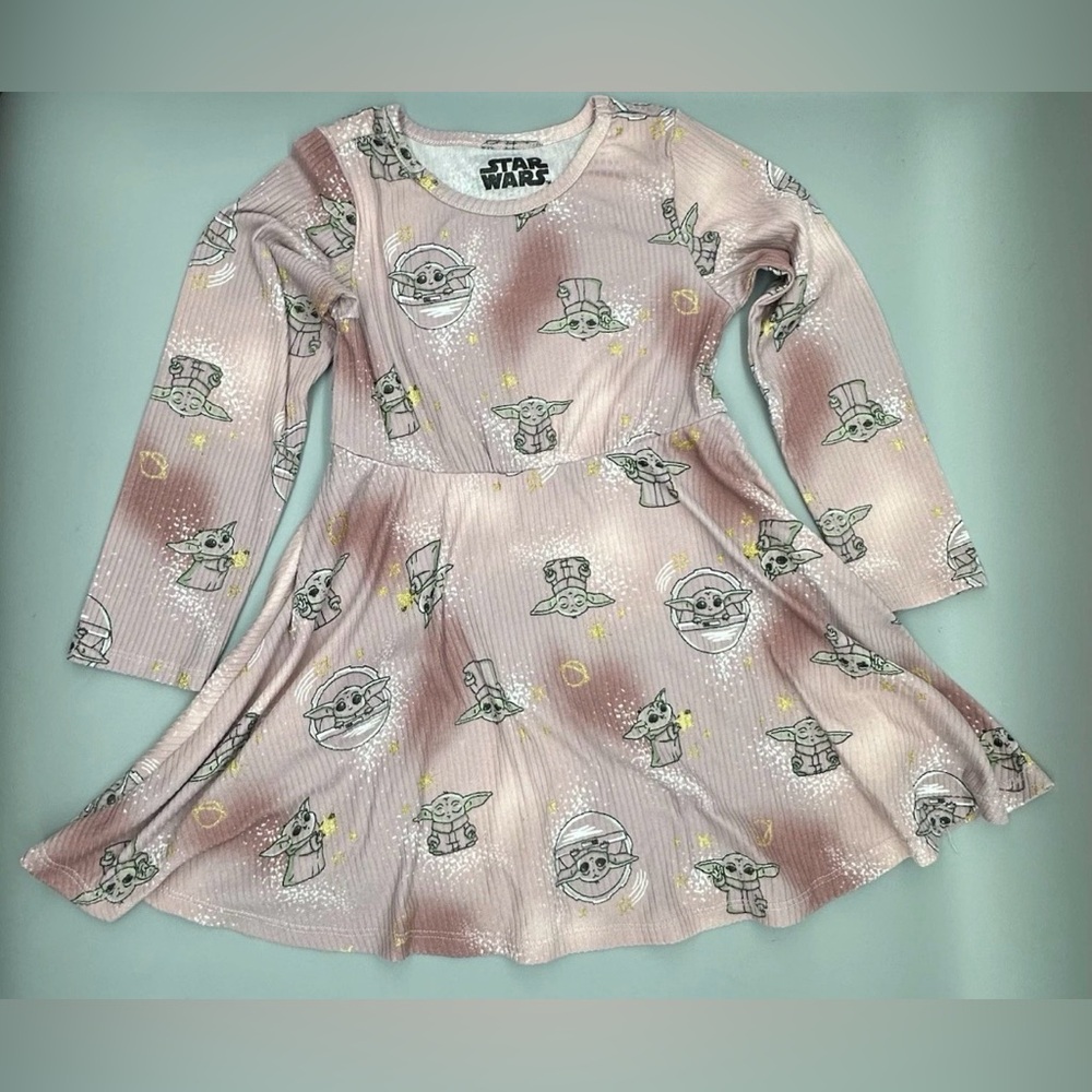Star Wars Yoda Toddler Girls Dress Size 4T Super adorable